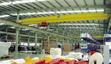 16 tấn đơn dầm điện Palăng trên không cần cẩu