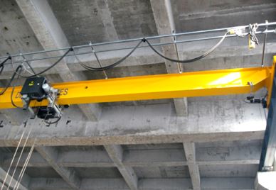HD loại châu Âu Palăng điện đơn dầm dầm trên không cần cẩu