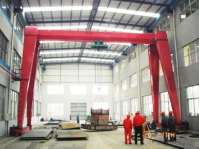 Ánh sáng làm nhiệm vụ điều khiển từ xa đơn dầm cần trục chân cẩu 5 tấn